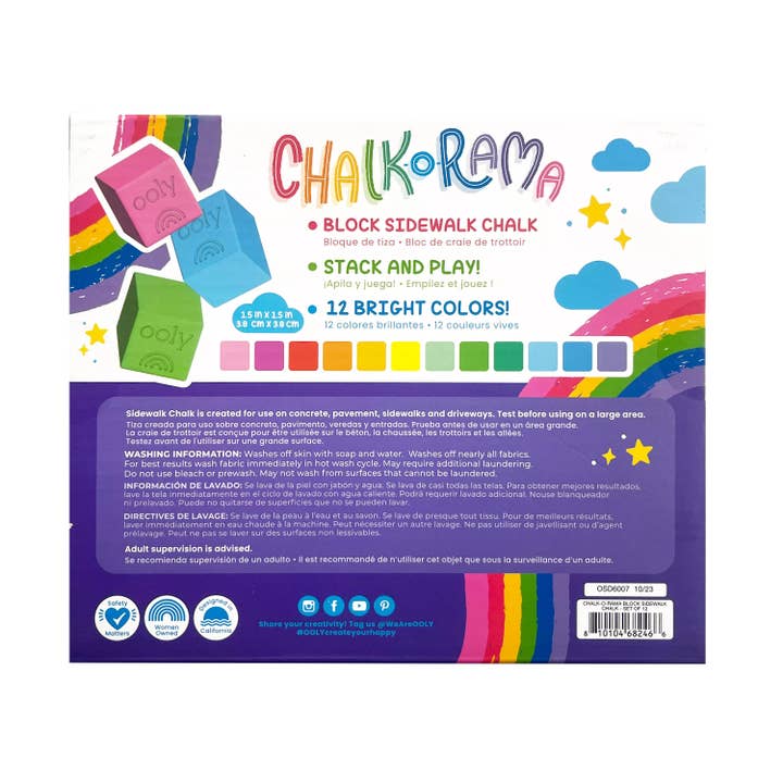 Ooly - Craie de Trottoir - Chalk-O-Rama Block – Le Petit Cocon