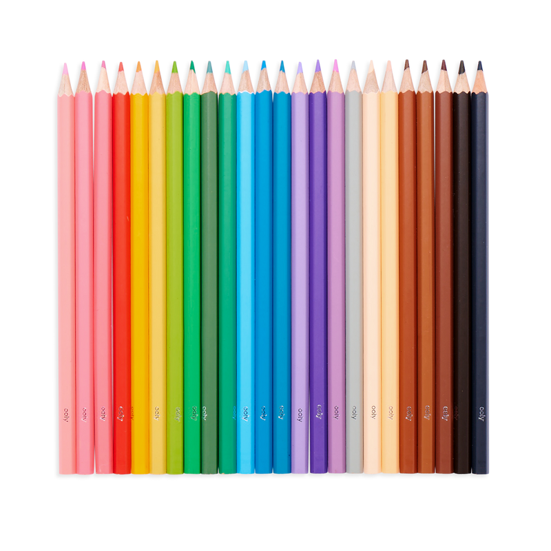 Coloriage : 12 crayons de couleur a la cire 7mm - playdoh art